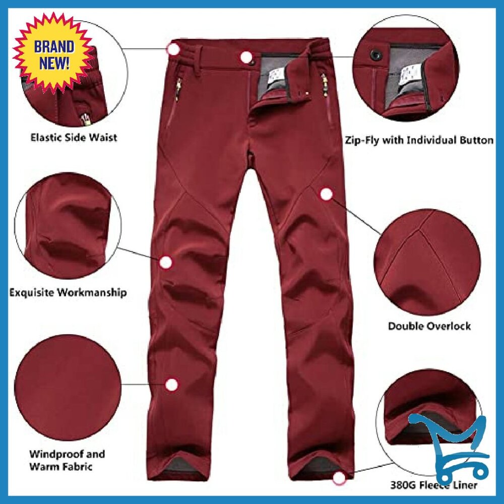 Fleece Lined Waterproof Softshell Pants Women's W… - image 4